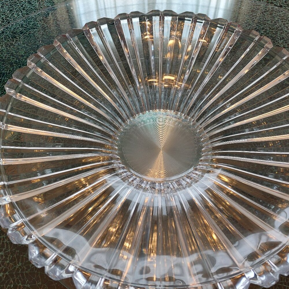 Cut Crystal large platter stylish sophisticated